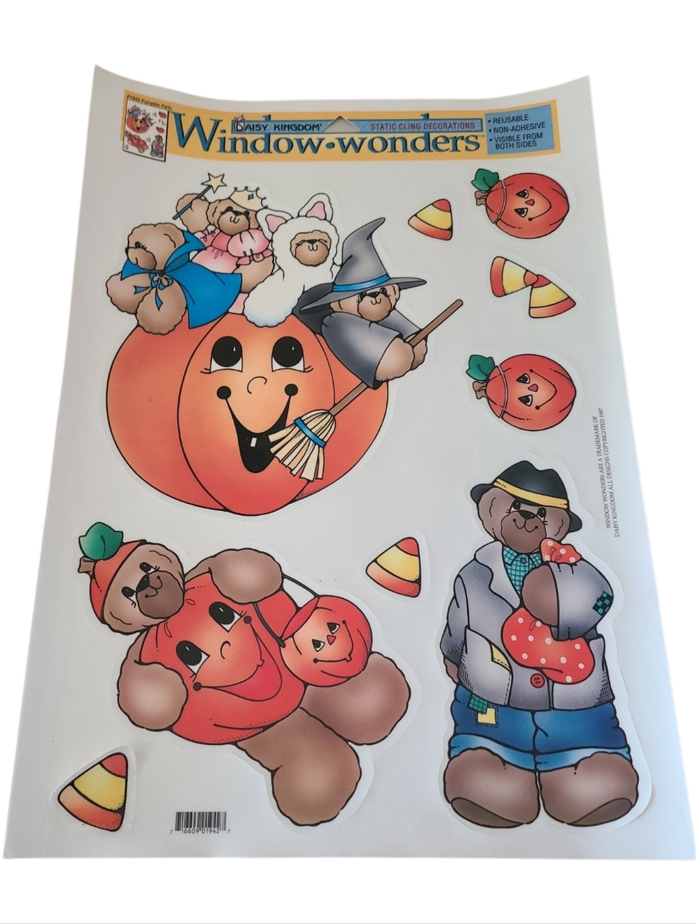 vintage daisy kingdom window-wonders vinyl static cling decorations halloween
